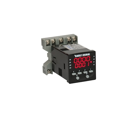 Eagle Signal B506 Series Programmable LED Timer, 24 VAC/VDC B506-5002
